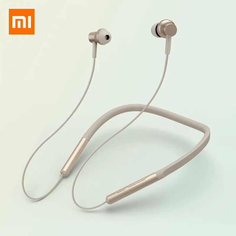 Xiaomi ожерелье с Bluetooth воротник наушники беспроводной Магнитная с микрофоном спортивные гибридный двойной драйвер уход за кожей
