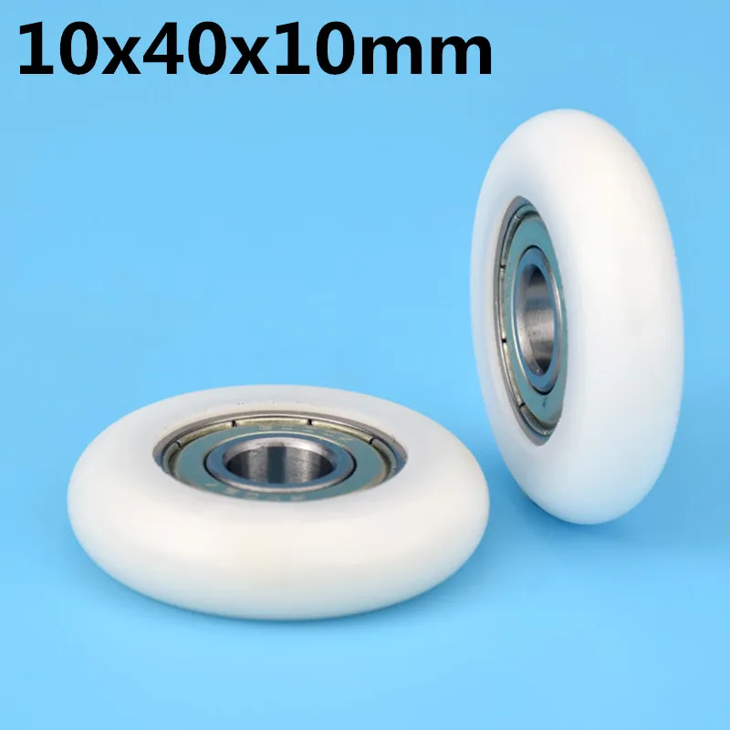 1Pcs-10x40x10-mm-Nylon-Plastic-Wheel-With-Bearings-CNC-Wheel-3D-printer