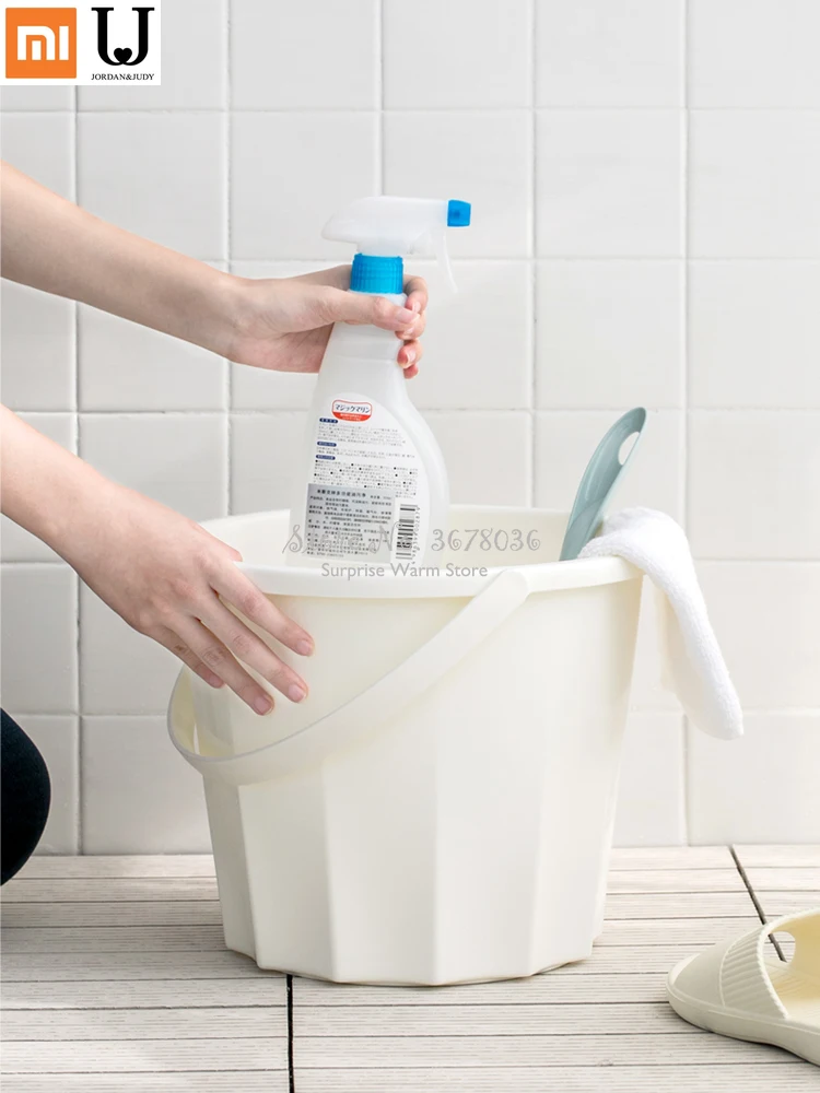 

Xiaomi Household Thickened Water Barrel with Handle Cover Portable Plastic Laundry Bucket High Quality Wash Bucket Dotomy