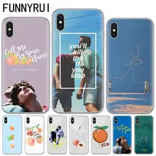 Чехол FUNNYRUI Call Me по вашему имени мягкий ТПУ чехол для телефона Apple