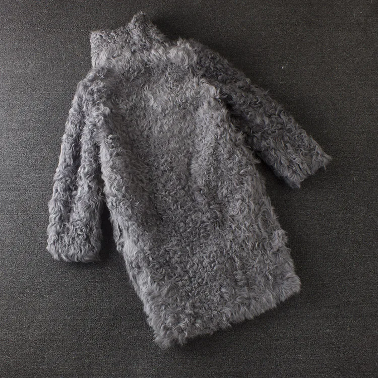 Пальто из натурального меха ягненка для женщин, зимнее пальто для женщин, меховое пальто с воротником из Китая, натуральное меховое пальто из натурального меха