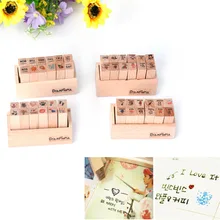 12pcs DIY Scrapbooking Lace Stamps Vintage Wood Rubber Craft Ink Pad Diary Scrapbook Stamp Wax Seal Stamp