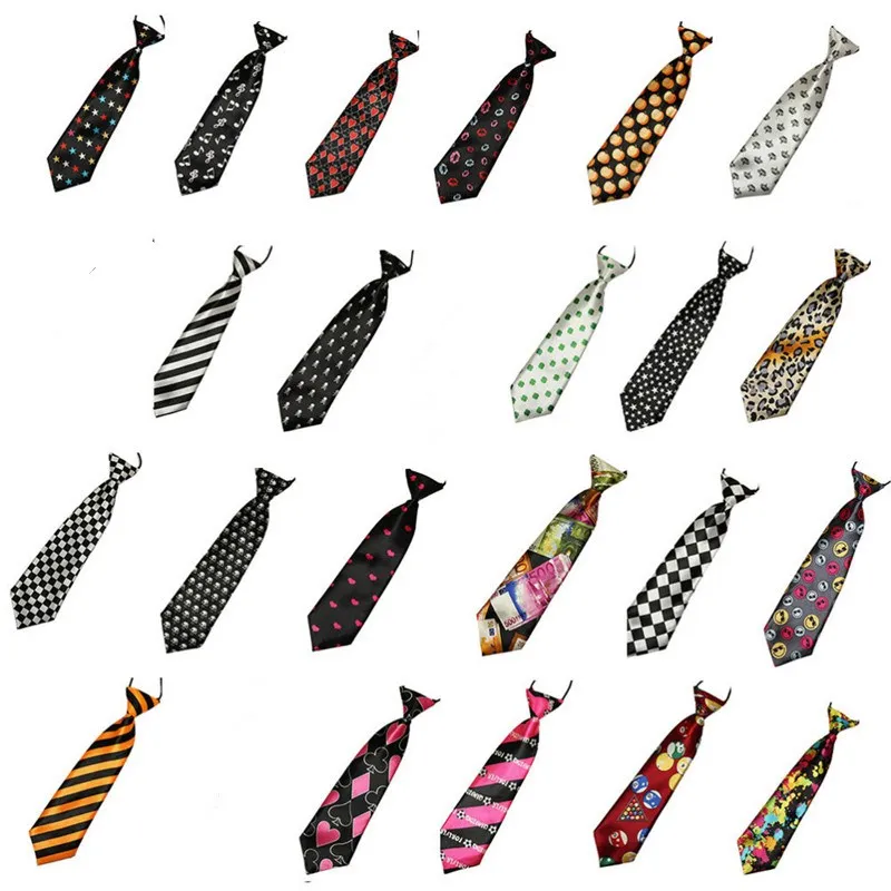 

1Pcs 3D Stripe Plaid Print Men Neck Ties Fashion School Boys Children Kids Baby Men Wedding Elastic Tie Multi Colors