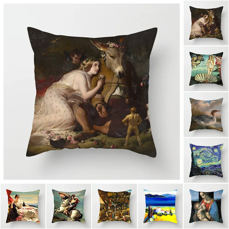 

Fuwatacchi Van Gogh Painting Printed Throw Pillows Cushion Cover Pillow Cover Decorative Pillowcase for Home Sofa Bedroom