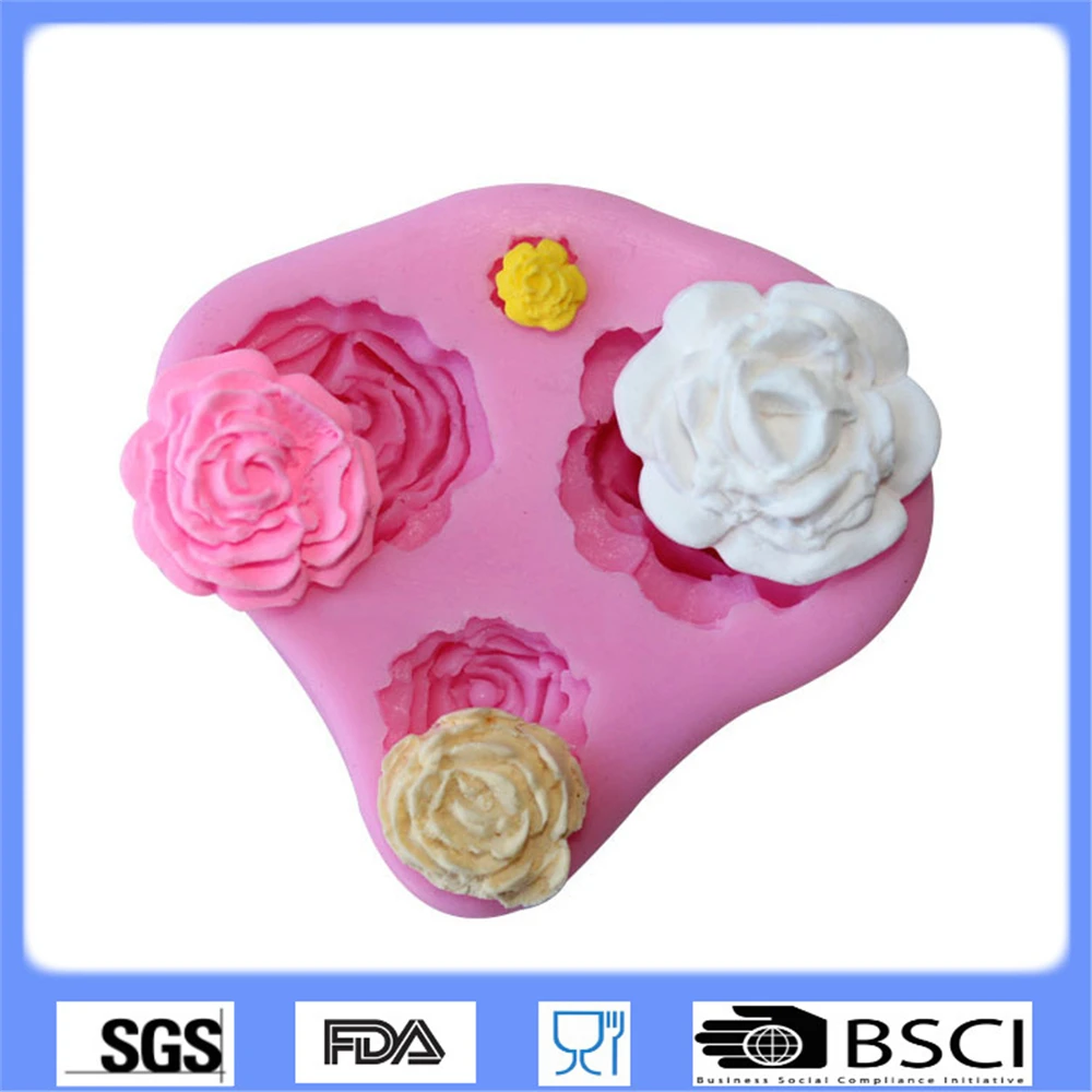 Cheap kitchen bakeware fondant flower molds,fondant cake decorating