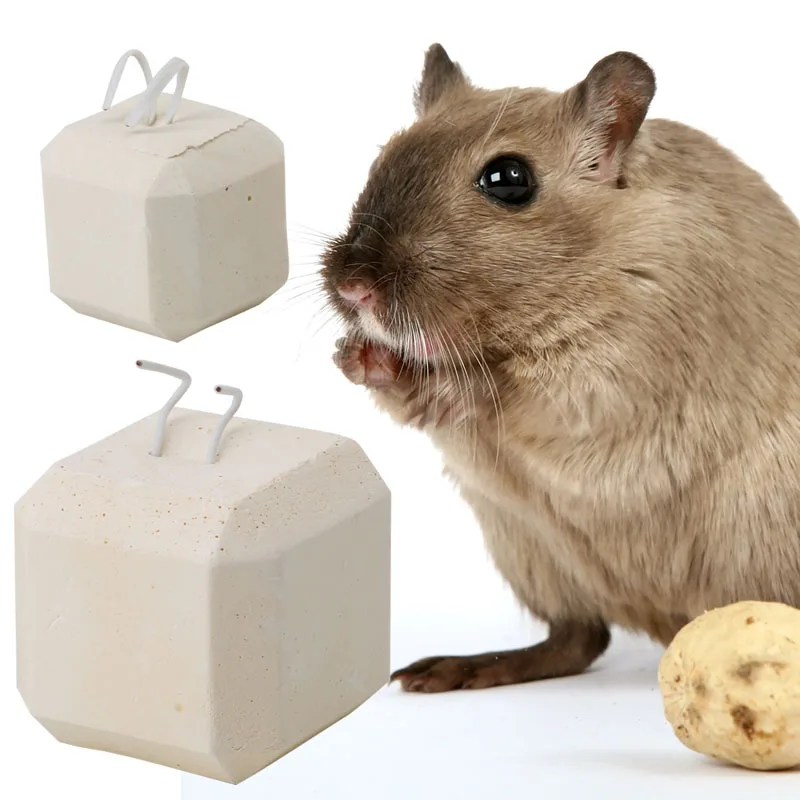 

1PC Mineral Stone Calcium Chew Toy Teeth Grinder Hamster Rat Chinchilla Rabbit