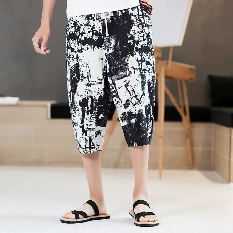 mens linen jogger pants