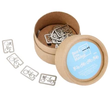 20шт 4 стиля металлические закладки сувениры поле линия маркер с коробкой велосипед