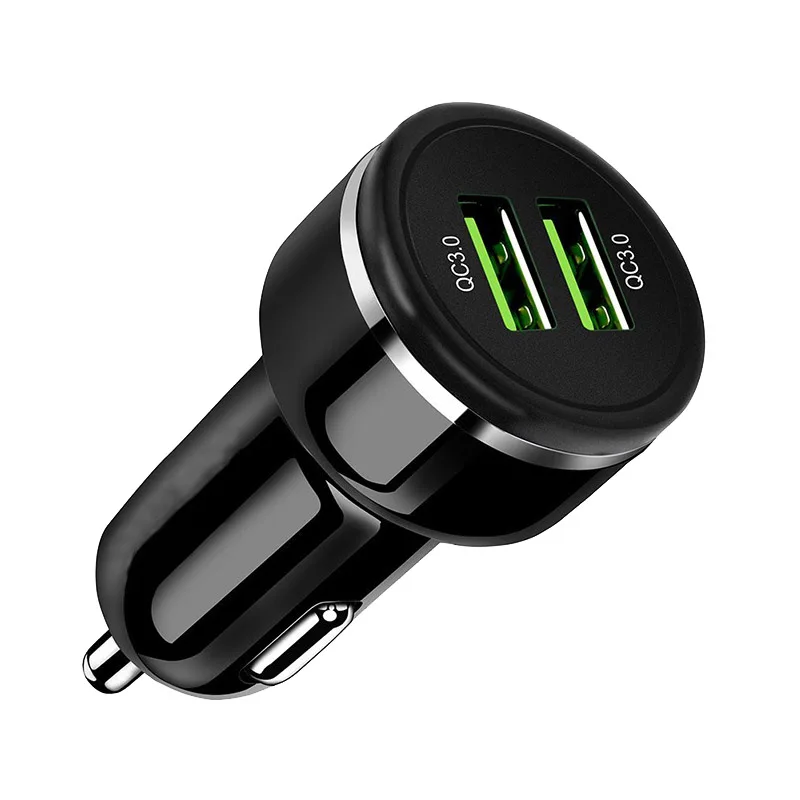 Автомобильное USB зарядное устройство Quick Charge 3,0 зарядное устройство для мобильного телефона Dual USB быстрая QC 3,0 Автомобильное зарядное устройство для iPhone samsung Xiaomi Tablet charger