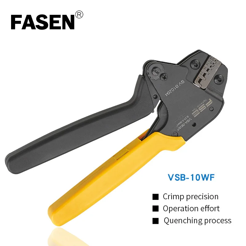 

Tube Terminals Crimping Plier Capacity 0.25-10mm2 crimp tool VSB-10WF crimping maxtrix mould