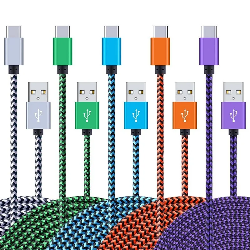 

Nylon USB Type c Cable Fast Charging line adapter for Xiaomi Huawei Samsung Galaxy S10 S9 Plus Short Type-c Charger Data Cord