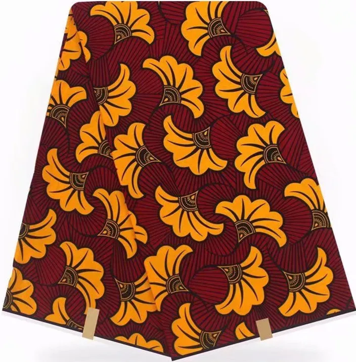 Горячая африканская ткань для платья африканская восковая печать ткань tissus воск ткани для пэчворка 6 ярдов хлопчатобумажная ткань Y-139