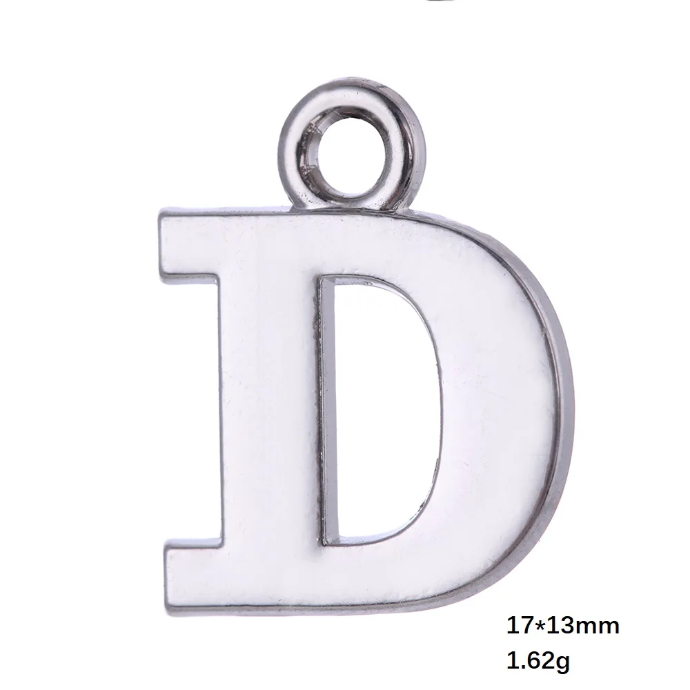 Skyrim 26 букв, Подвески для изготовления ювелирных изделий, подвеска из цинкового сплава с алфавитом для самостоятельного изготовления браслетов A B C D E F G H I J K L M - Окраска металла: D