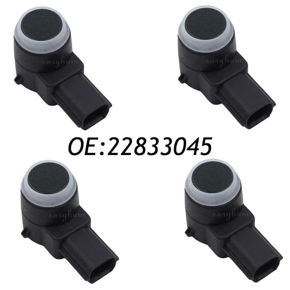 

4PCS PDC Parking Distance Control Sensor For GM 22833045 0263013702 Black