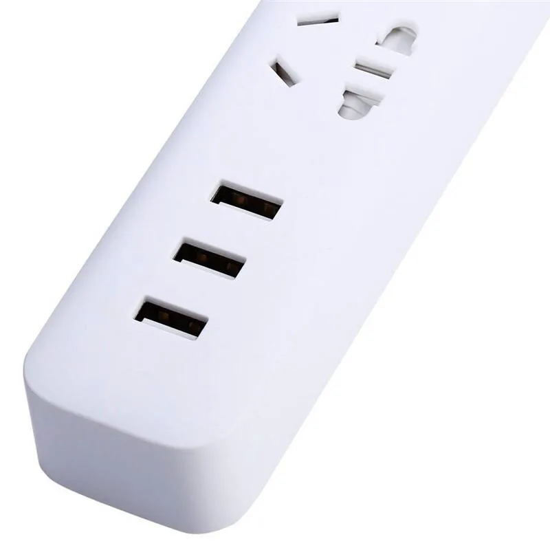 Оригинальная смарт лента Xiaomi Mijia 3 розетки + 2А Быстрая зарядка USB порты Xiaom MI умный
