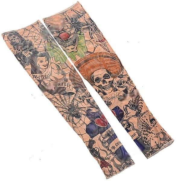 Navkar Crafts  Assorted Arm Warmers Tattoo Sleeves Multicolour Pack of 8  for Men and Women  Amazonin Clothing  Accessories
