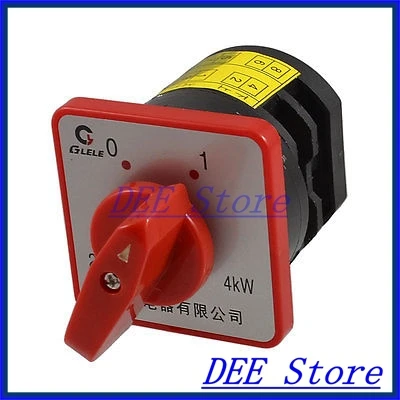 

AC 380V 20A 4KW 6 Terminal Two Position Cam Combination Switch