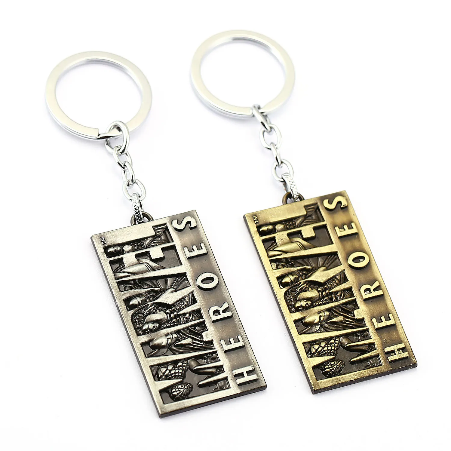 

The Marvel Hero Logo Keychain Avengers Iron Man Spear Fist Keychain Dog Tag Pendant Keyring Chaveiro llaveros Christmas Gifts