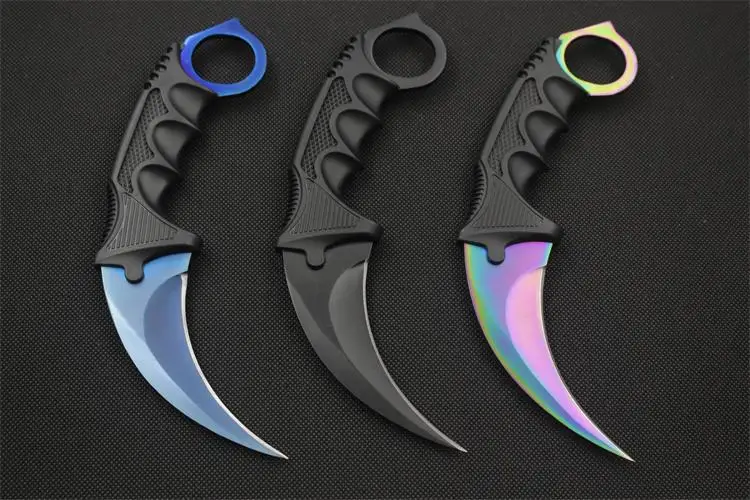 CS GO Karambit нож в стиле игры "Counter-Strike" ножи выживания нож для охоты и кемпинга ganzo складной нож Navajas