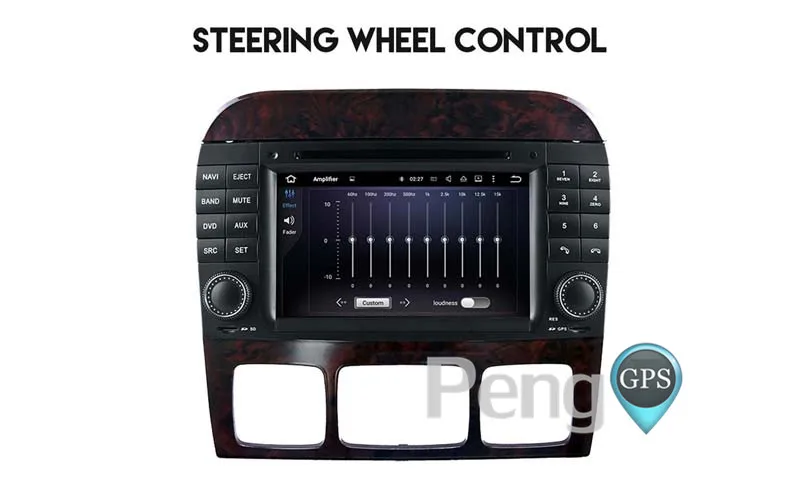 Discount Octa Core CD DVD Player 2 Din Stereo Android 8.0 Car Radio for Benz S W220 1998-2005 GPS Navigation Autoradio Headunit 7