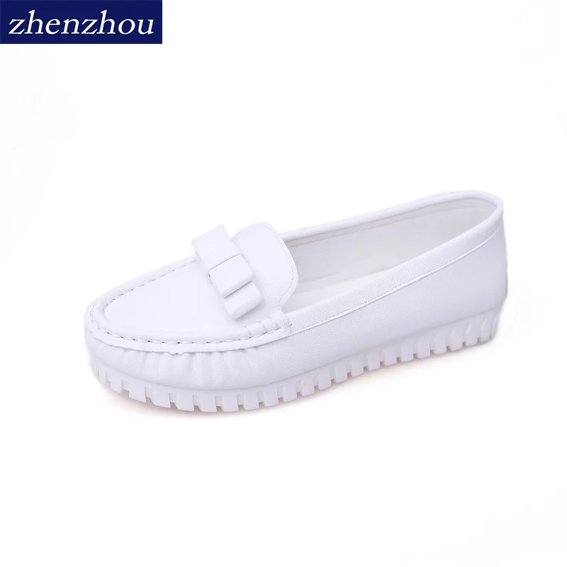 

Free shippingSpring2018 New light flat flat bean shoes women breathable bow knot nurses lazy shoes comfortable work shoes women