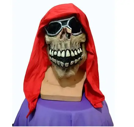 Image New Halloween Horror Masks glass Eye Zombie Skull Adult Costume Horror Latex Party Scary Mask Cosplay Prop Fancy Dress Decor