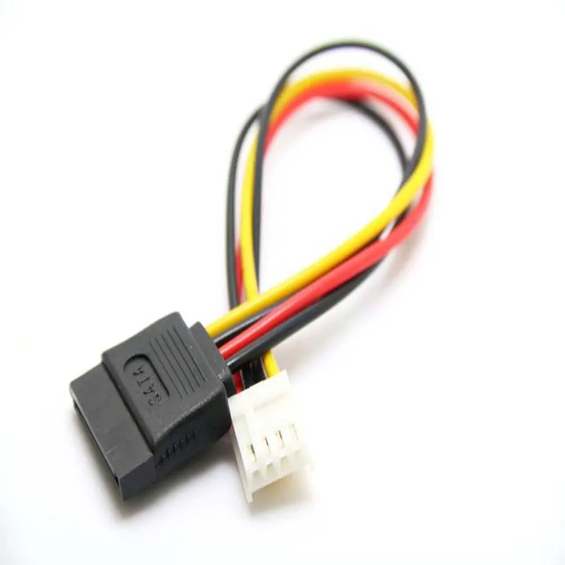 20 шт 4Pin FDD Floppy Female to 15Pin SATA адаптер конвертер силовые Провода кабель Шнур 18AWG провод