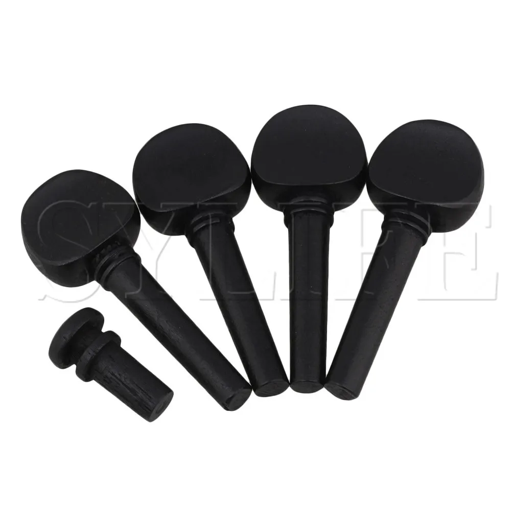 

String Instrument Accessories Tuning Pegs Black for 4/4 Violin