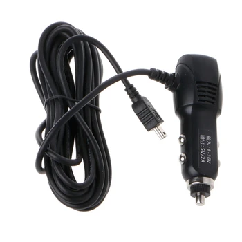 New Mini USB Port 5V 2A Car Charger Adapter For Car DVR Vehicle Charging w3.5m Cableping Support