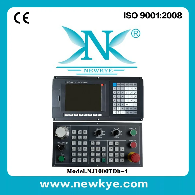 

low price 4 axis cnc lathe control system/ cnc controller NJ1000TDb+C panel