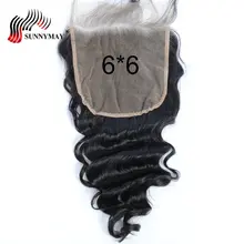 Sunnymay Lace Closure With Baby Hair 6x6 Brazilian Virgin Hair Loose Wave Pre Plucked Lace Frontal Closure Bleached Knots Sunnymay Lace Closure With Baby Hair 6x6 Brazilian Virgin Hair Loose Wave Pre Plucked Lace Frontal Closure Bleached Knots