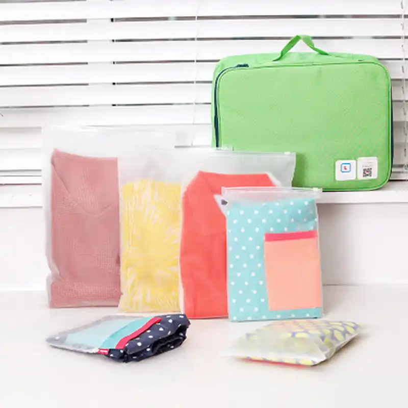Plastic Travel Storage Bags Luggage Clothes Parion Compression Plastic Travel Storage Bags Luggage