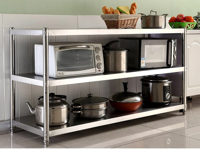 Stainless Steel Kitchen Work Food Prep Table Pot Pan Hanger Deck Stainless Steel Kitchen Work Food Prep Table Pot Pan Hanger Deck Mount Storage Organizer Cabinet Rack