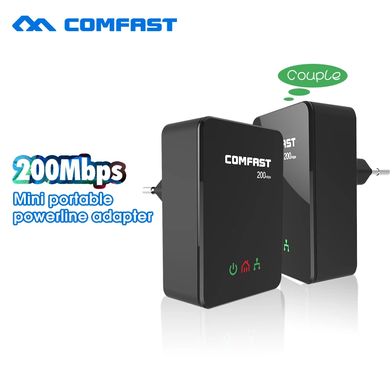 Prix pour Vente chaude Puissance ligne ethernet adaptateur extender 200 Mbps COMFAST 2.4 GHz Mini plc accueil plug réseau Powerline Adaptateur kit CF-WP200M Prix pour Vente chaude Puissance ligne ethernet adaptateur extender 200 Mbps COMFAST 2.4 GHz Mini plc accueil plug réseau Powerline Adaptateur kit CF-WP200M