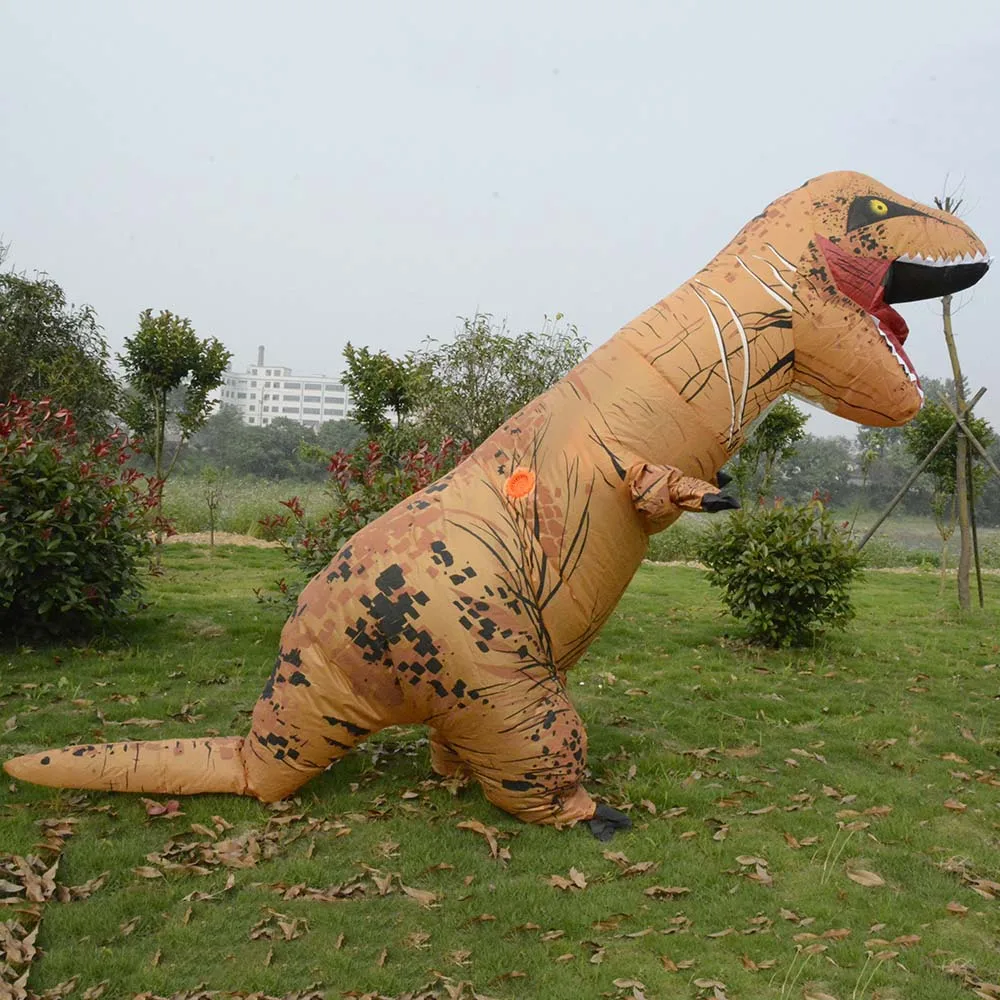 Inflatable Dinosaur Costumes for women Blowup T-Rex Dinosaur Halloween Inflatable costume mascot Party costume for adult (1)