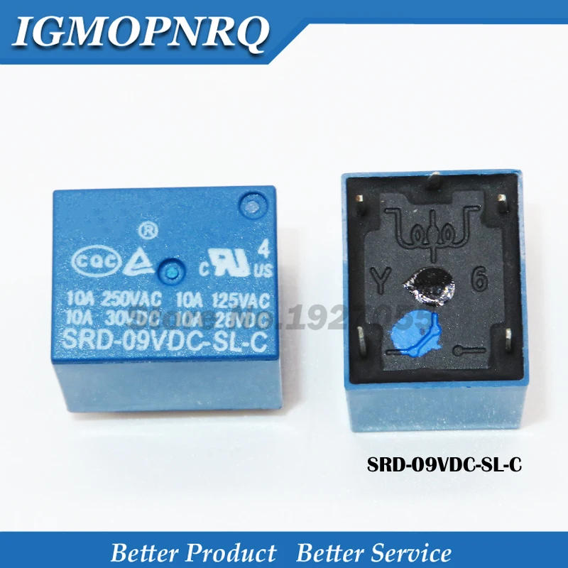 5 шт./лот реле SRD 09VDC SL C 09V Шпильки 9V DC Новый оригинал|Интегральные схемы| |