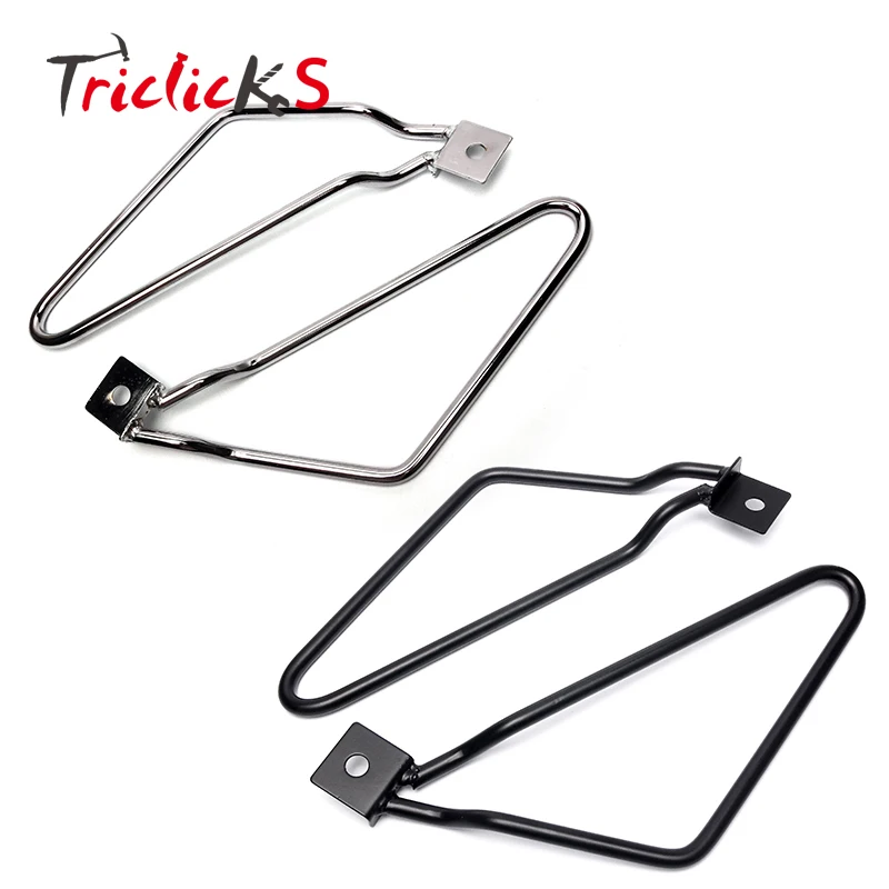 Nero Saddle bag Support Bars Mounts Brackets Borsa per sellino supporto per Harley