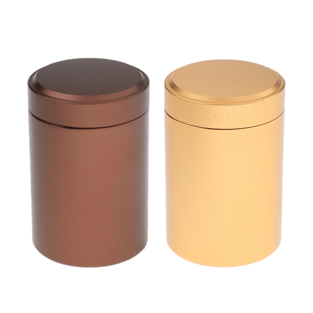 2pcs Aluminium Pill Fob Waterproof Capsule Match Case Battery Holder Outdoor Survival Storage Container Dry Box Tea Caddy