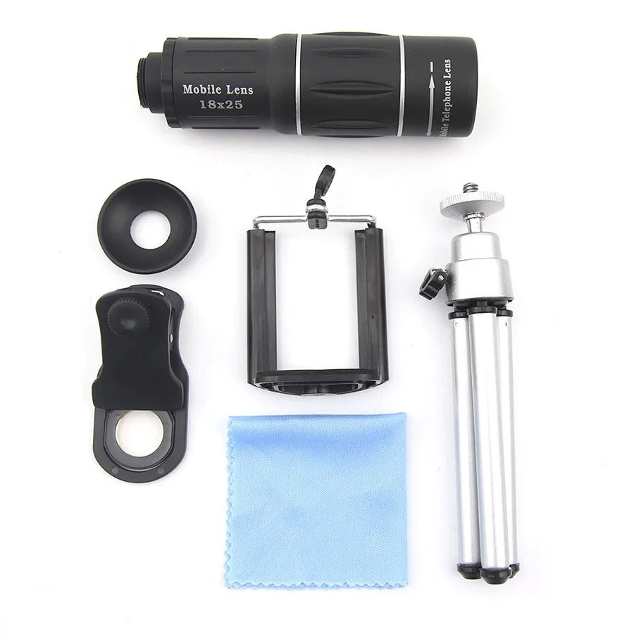 18X Zoom Optical Telephoto Lens Phone Camera Lens HD 18x25 Monocular Telescope Universal for iPhone Samsung Xiaomi with Tripod (16)