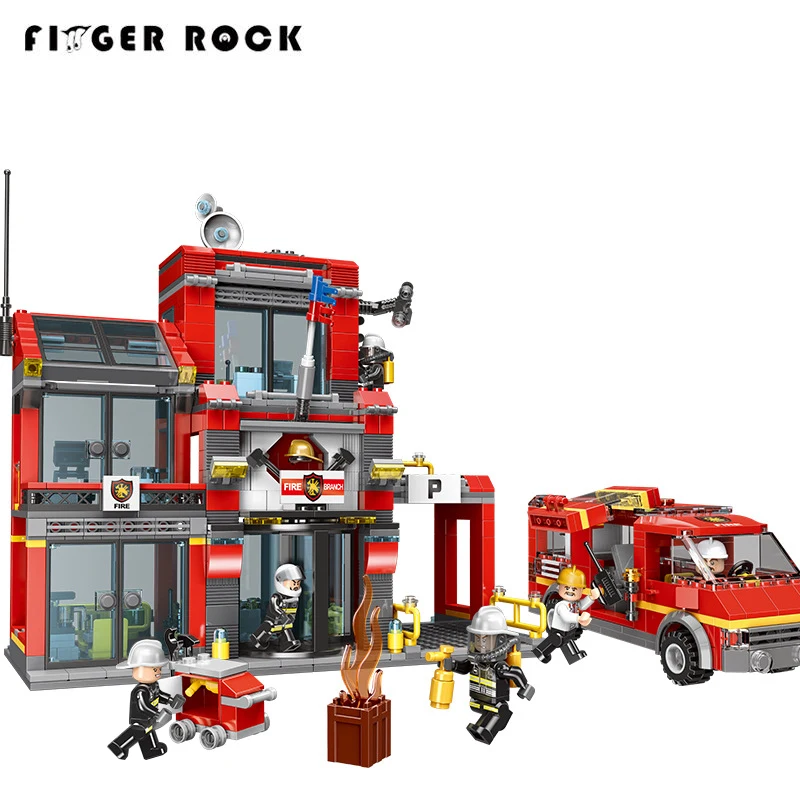 

XINGBAO 14006 City Toys Series The Fire Fighting Set Model Building Blocks Bricks Children Educational Toys Birthday DIY Gifts