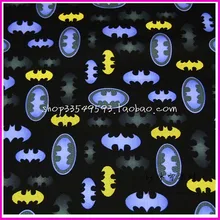 140 см* 50 см 1 шт. черная ткань Бэтмен хлопок ткань пэчворк Telas Batmans набивная ткань Сделай Сам шитье детская одежда лоскутное шитье