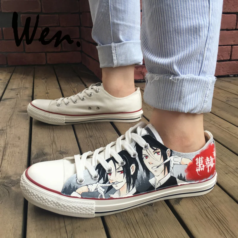 Wen Anime Shoes Men Graffiti Shoes 