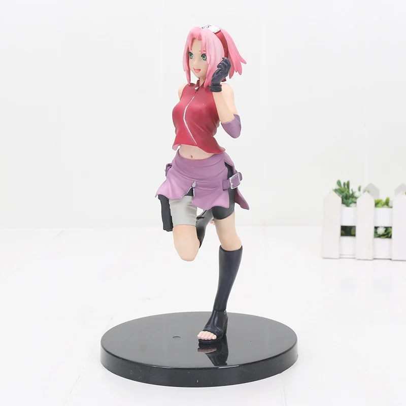 Naruto Gals рисунок Tsunade Sakura Haruno Hyuuga Hinata ПВХ Фигурки Коллекция Рождественская игрушка подарок 19-20 см