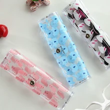 Мультяшные милые девушки животные очки из ПВХ коробка прозрачный пластик мягкий глаз очки протектор Коробка для глаз дорожный набор держатель