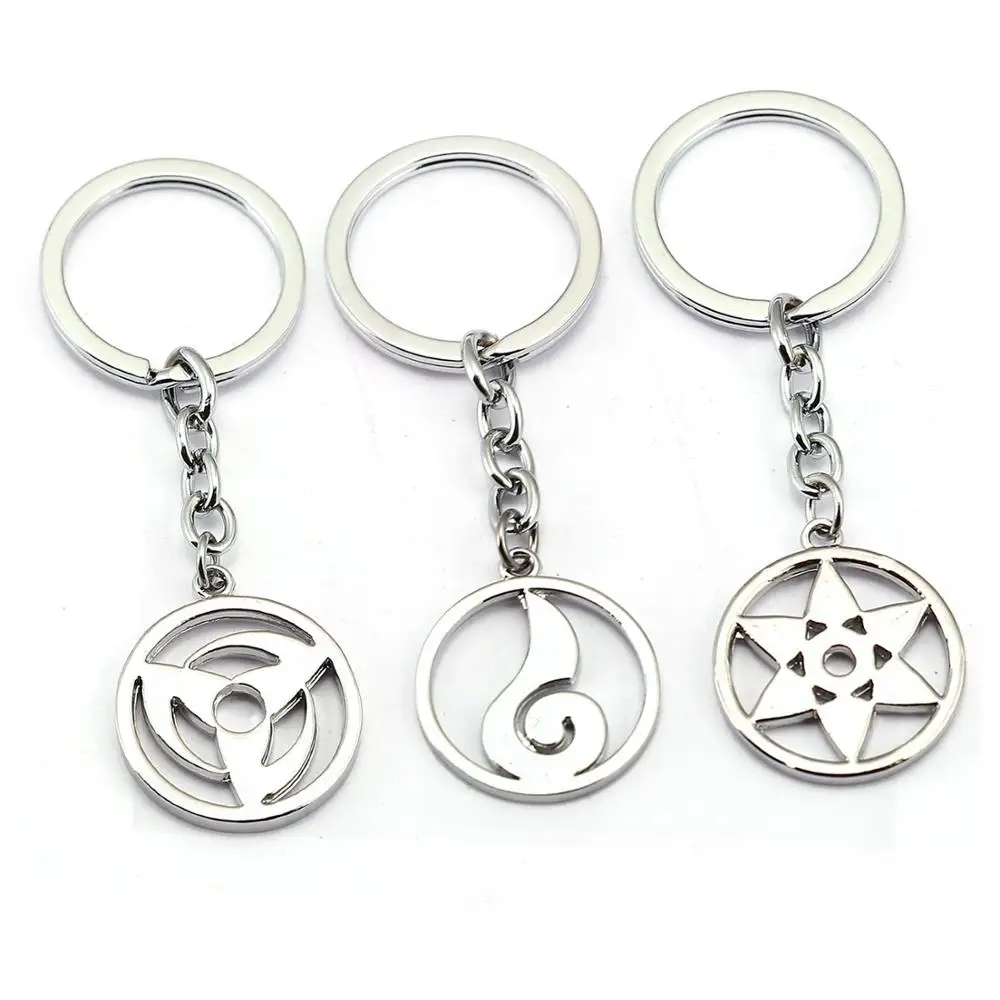 

2019 ORNAPEADIA Anime Game products NARUTO jewelry Naruto keychain swirling Naruto Kakashi kaleidoscope write wheel keyring