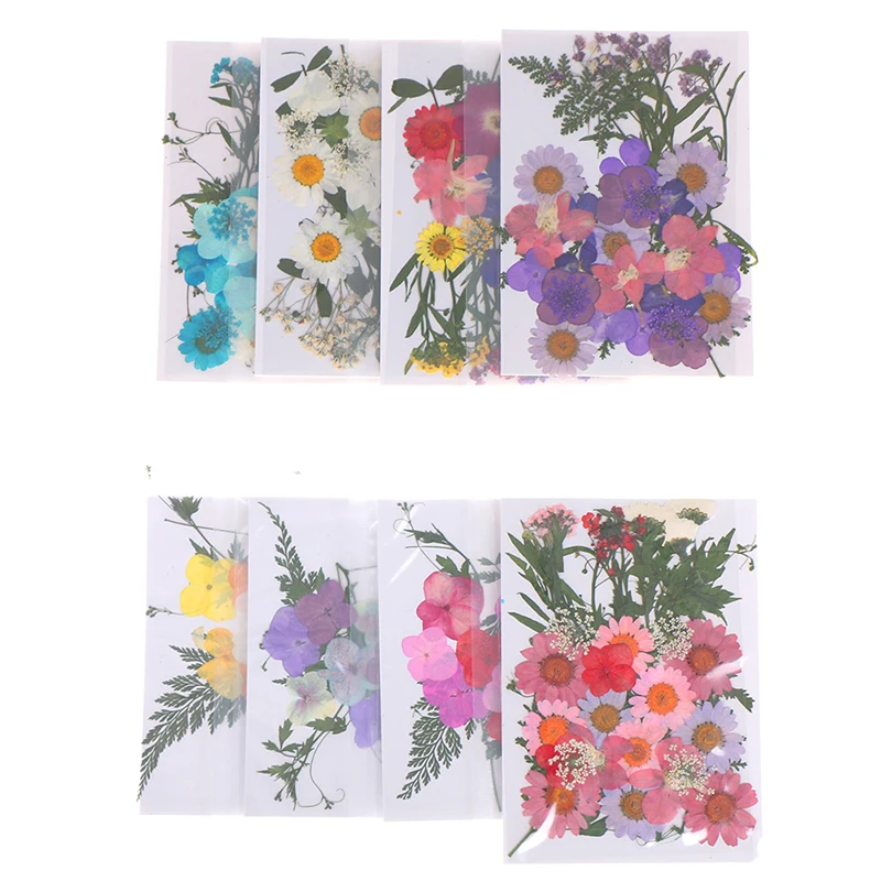 

1bag Dried Flowers Leaf UV Resin Decoration Natural Floral Sticker 3D Dry Beauty Nail Art Decals Epoxy Mold DIY Filling Jewelry