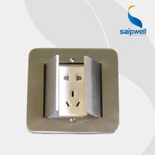 Изысканное качество 120*120 мм 250 V 10A многофункциональная напольная розетка Aldary SP-1C02