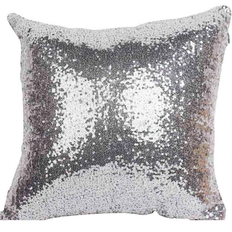 Mermaid Sequin Cushion Cover Glitter Pillow Case Solid Pillow Covers for Home Sofa Car Decoration Pillowcase