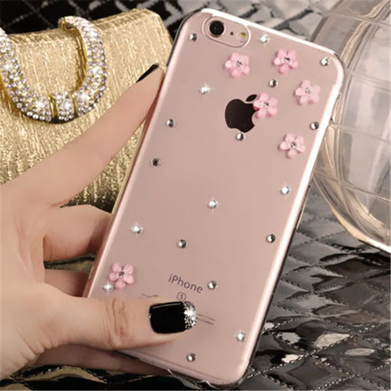 Byuoo-for-Iphone-5-5s-Se-5c-Fashion-3D-Bling-Crystal-Rhinestone-Case-for-Iphone-7 (3)
