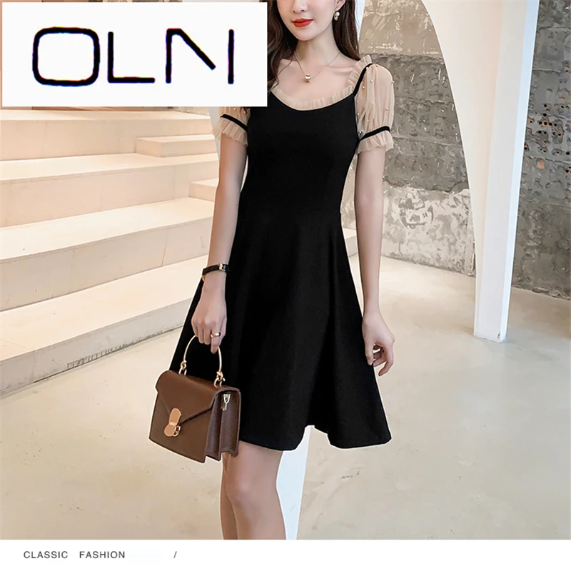 Vestidos корейское платье oln летнее французское ретро новая Талия темперамент